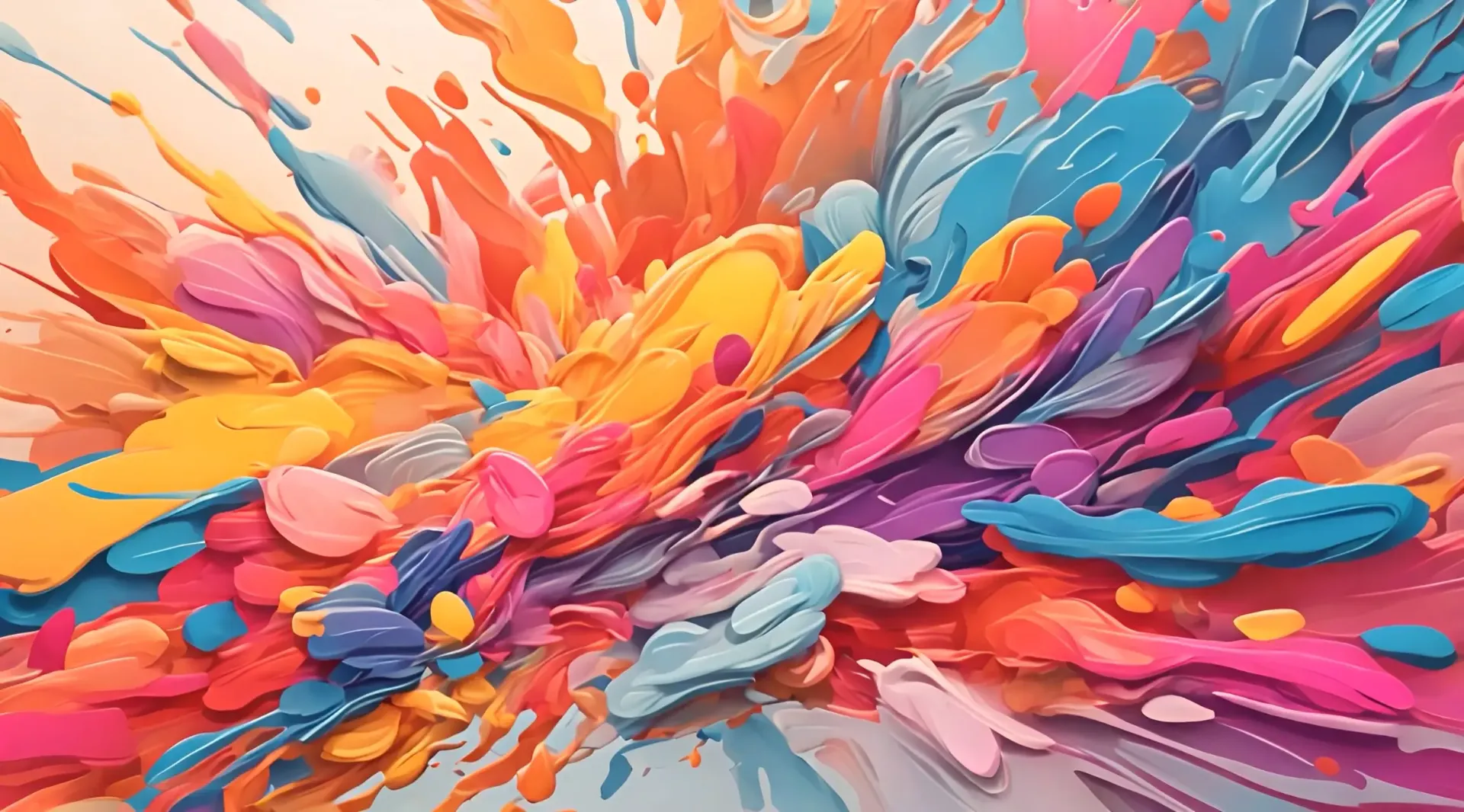 Colorful Dreamscape Dynamic Abstract Splash Art